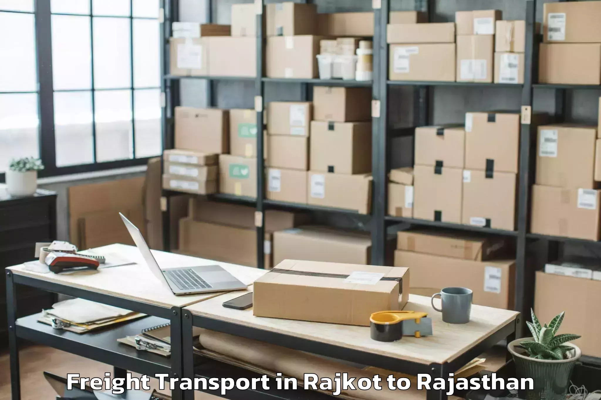 Easy Rajkot to Merta Freight Transport Booking